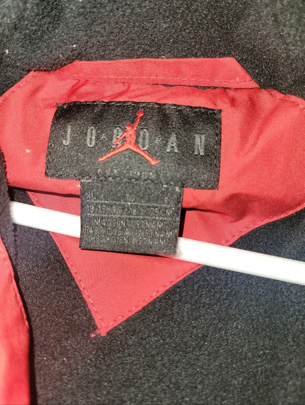 Jordan Red Quilted Hooded Puffer Jacket
